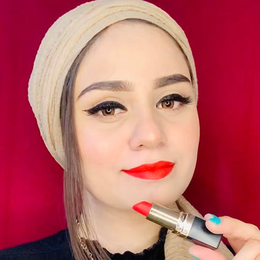 Iba Long Stay Matte Lipstick for Women- M07 Red Velvet, 4g | Creamy Matte Finish & Smooth Texture| Long-Lasting | Hydrated Lips | Enriched with Vitamin E| Intense Colour & Highly Pigmented | Lip Makeup